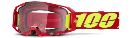 100% Armatic Goggle Red - Clear Lens