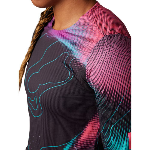 Fox Womens Flexair Ls Jersey Lunar