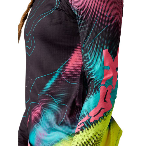 Fox Womens Flexair Ls Jersey Lunar